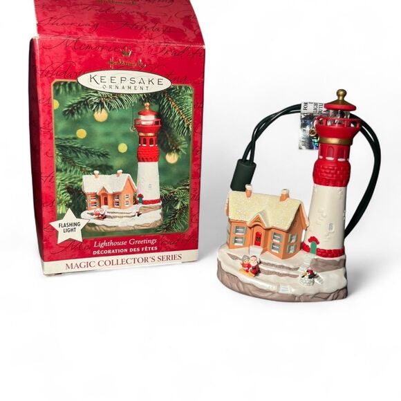 Hallmark Keepsake 2000 Lighthouse Greetings Magic Collector’s Series 4 Ornament - Picture 4 of 8